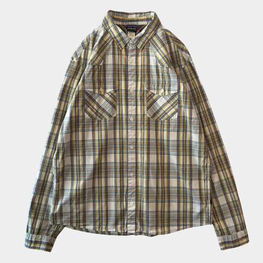 Patagonia パタゴニア ”Good Shirt" ウェスタンチェックシャツ コットンリップストップ (L)/C1123SH-SO