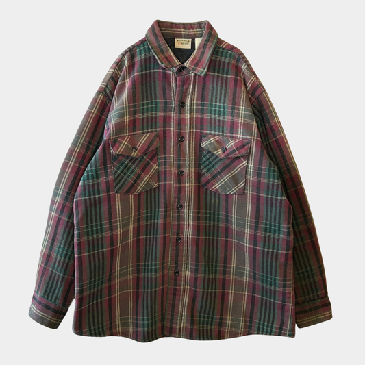 90's Five Brother ファイブブラザー キルティングライナーネルシャツ (L)/A8818SH-SO