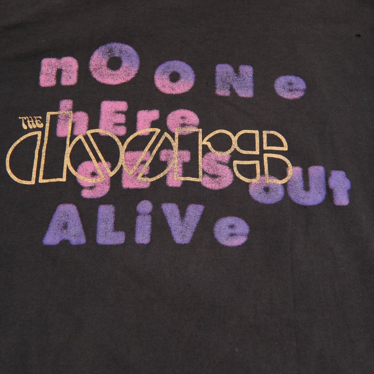 90's The doors no one gets out of Here alive Tシャツ 黒(XL)/A4088T-SO