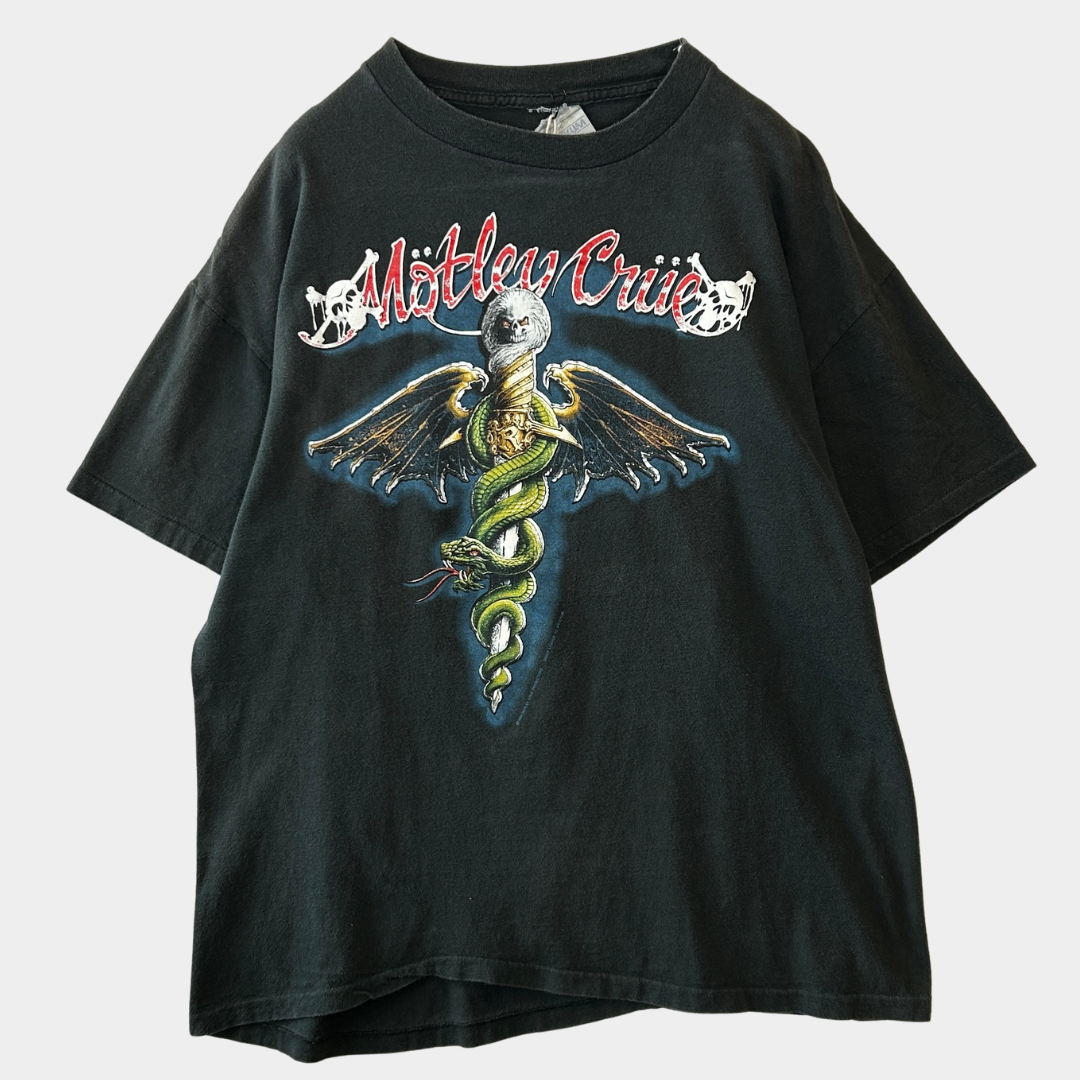 90's  Motley Crue Dr.Feel Good モトリー・クルー バンドTシャツ BROOKUM (XL)/C0620T-SO
