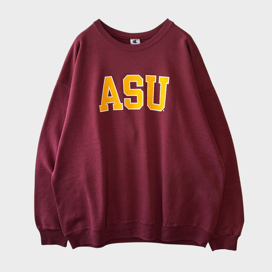 00's Champion "ASU" アリゾナ カレッジスウェット ワインレッド (XL)/A0131S-SO