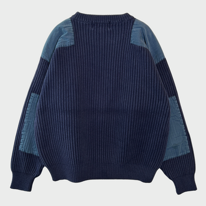 90's  Eddie Bauer  コマンドセーター  ネイビー M /A8140K-SO