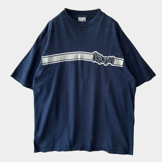 90's TULTEX KORN ロゴTシャツ ネイビー(XL)/A6598T-SO
