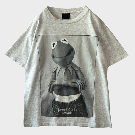 90's "Kermit Clein" カーミット・クライン キャラクターTシャツ グレー系(M)/B3511T-SO