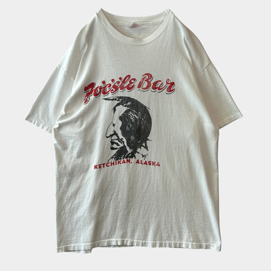 ９0's Fo'c'sle Bar トリックアート スーベニアTシャツ Hanes 白(XL)/C0918T-SO