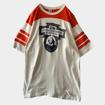 80's ARTEX UTaH Shakespearean Festival カレッジ フットボールTシャツ (XL)/C1079T-SO