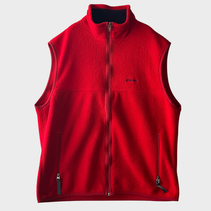 90's Patagonia パタゴニア シンチラ フリースベスト 赤 (L)B1424V-SO