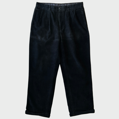 00's NAUTICA ノーティカ コーデュロイパンツ ブラック(36×32)/A9087P-SO