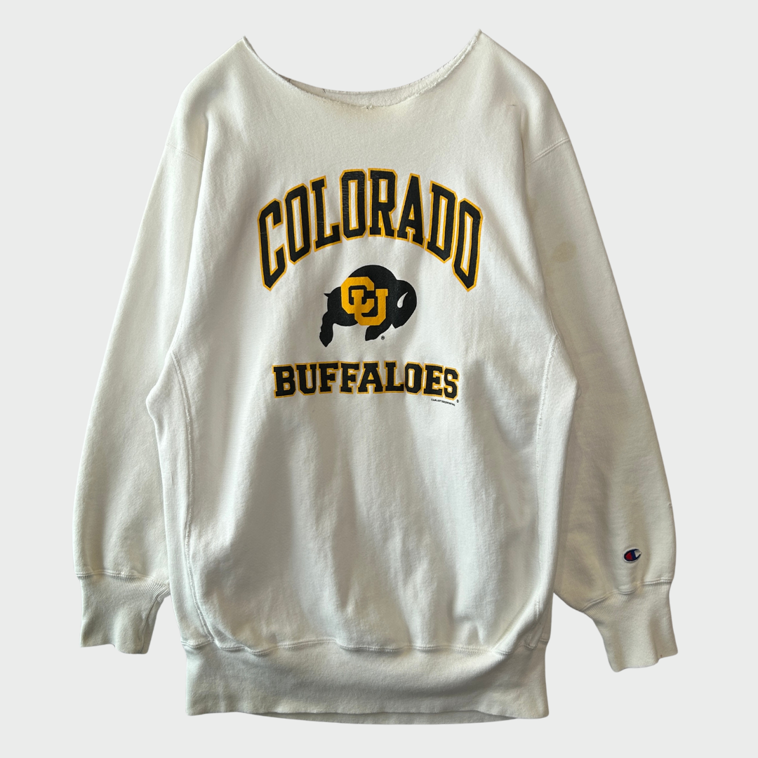 Champion Reverse Weave Colorado Baffeloes リバースウィーブ カレッジスウェット 白 (サイズ不明)/C0266S-SO