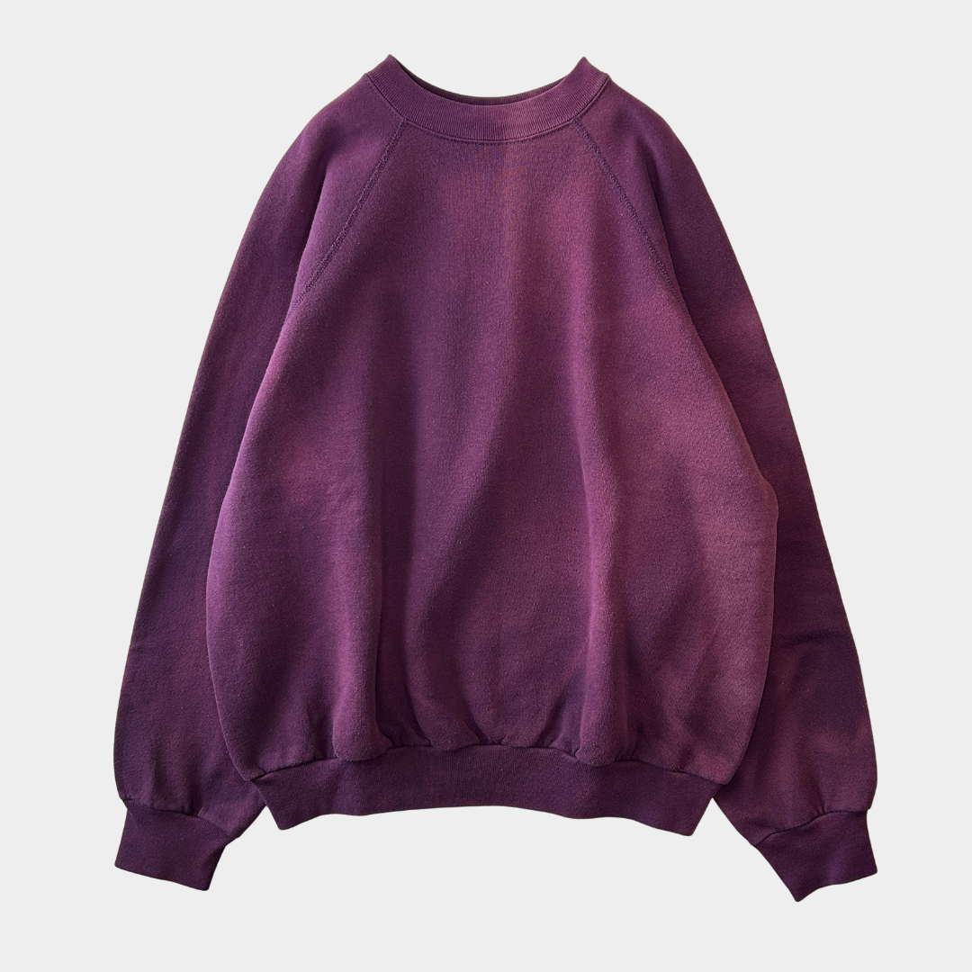 90's TULTEX ブランクスウェット フェード 無地 ボルドー(XL)/B2918S-SO