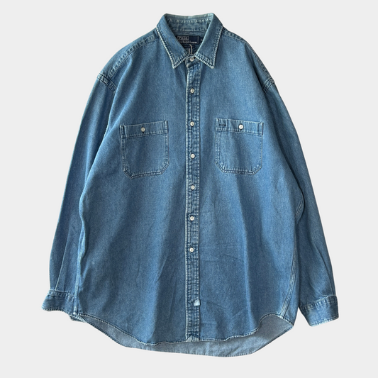 00's Polo by Ralph Lauren denim デニム シャツ ブルー (XL)/A2927SH-SO