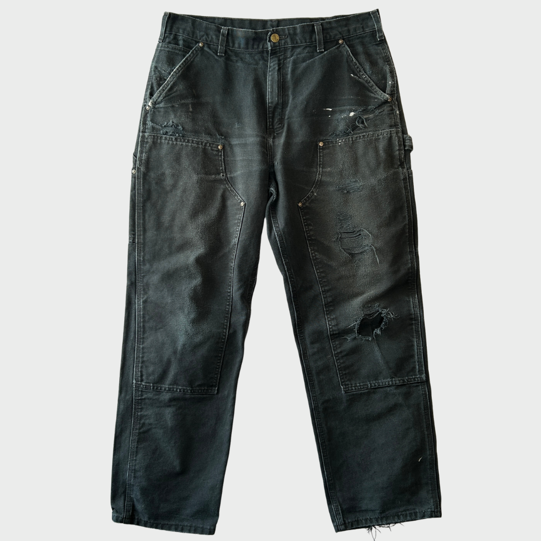 00's Carhartt カーハート ダブルニー ペインターパンツ B136 BLK ブラック (W34/L30) /B3730P-SO