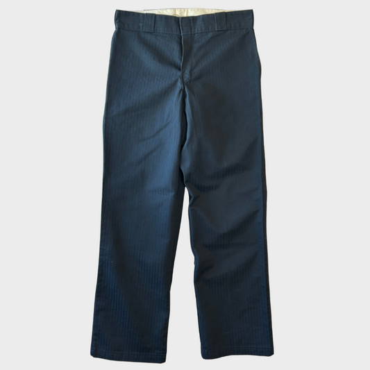 00's Dickies ディッキーズ 815 ストライプ ワークパンツ 紺 (30×32)/B2823P-SO