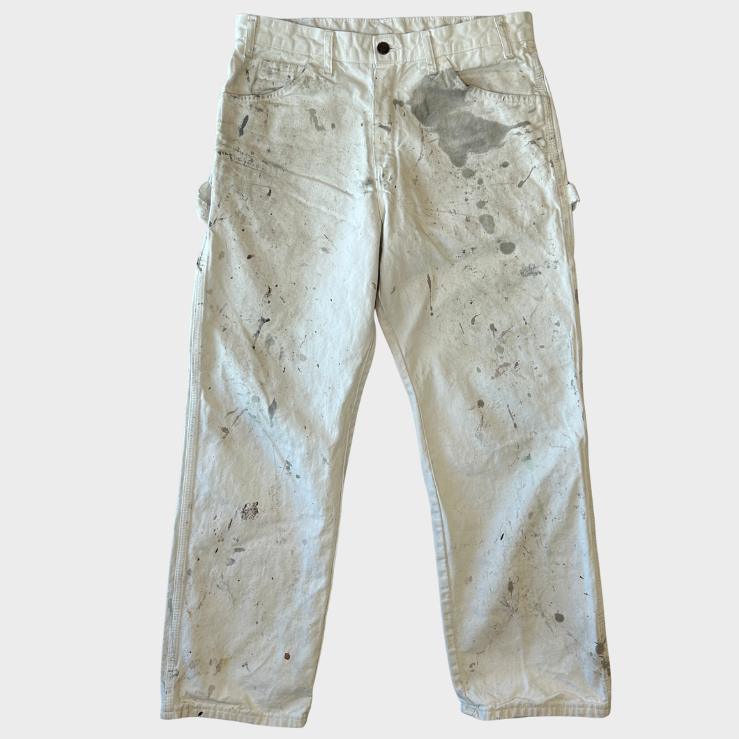 00's Dickies ディッキーズ ペインターパンツ 白 ホワイト (W32/L30) /C0161P-SO