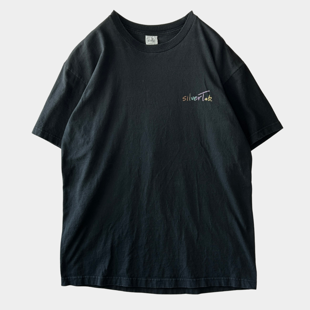 90's Levi's リーバイス シルバータブ ロゴTシャツ 黒 (M)/C0382T-SO