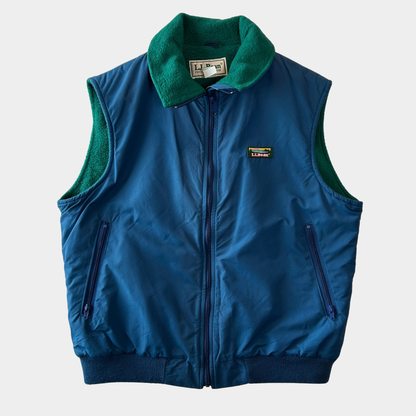 80's L.L.Bean エルエルビーン ウォームアップベスト USA製 ブルー(L)/A8971V-SO