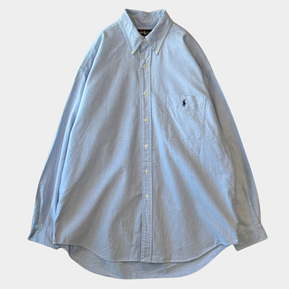 Ralph Lauren ラルフローレン "BIG SHIRT" オックスフォードシャツ ボタンダウン ブルー(L)/C0623SH-SO