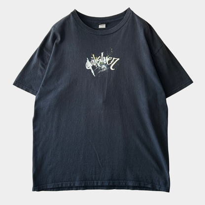 90~00's Quik Silver ペイント グラフィックTシャツ 紺 (サイズ不明)/C1229T-SO