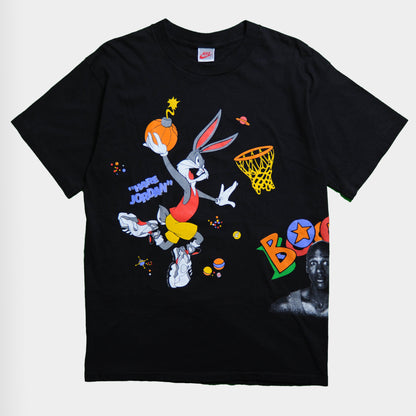 90's NIKE SPACE JAM MICHAEL JORDAN プリントTシャツ(L)/A0059T