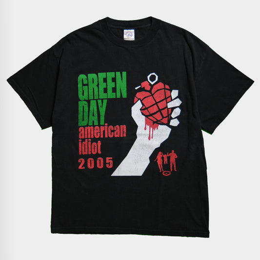 00's GREEN DAY (American idiot2005) ツアーTシャツ(L)/A2737T-SO