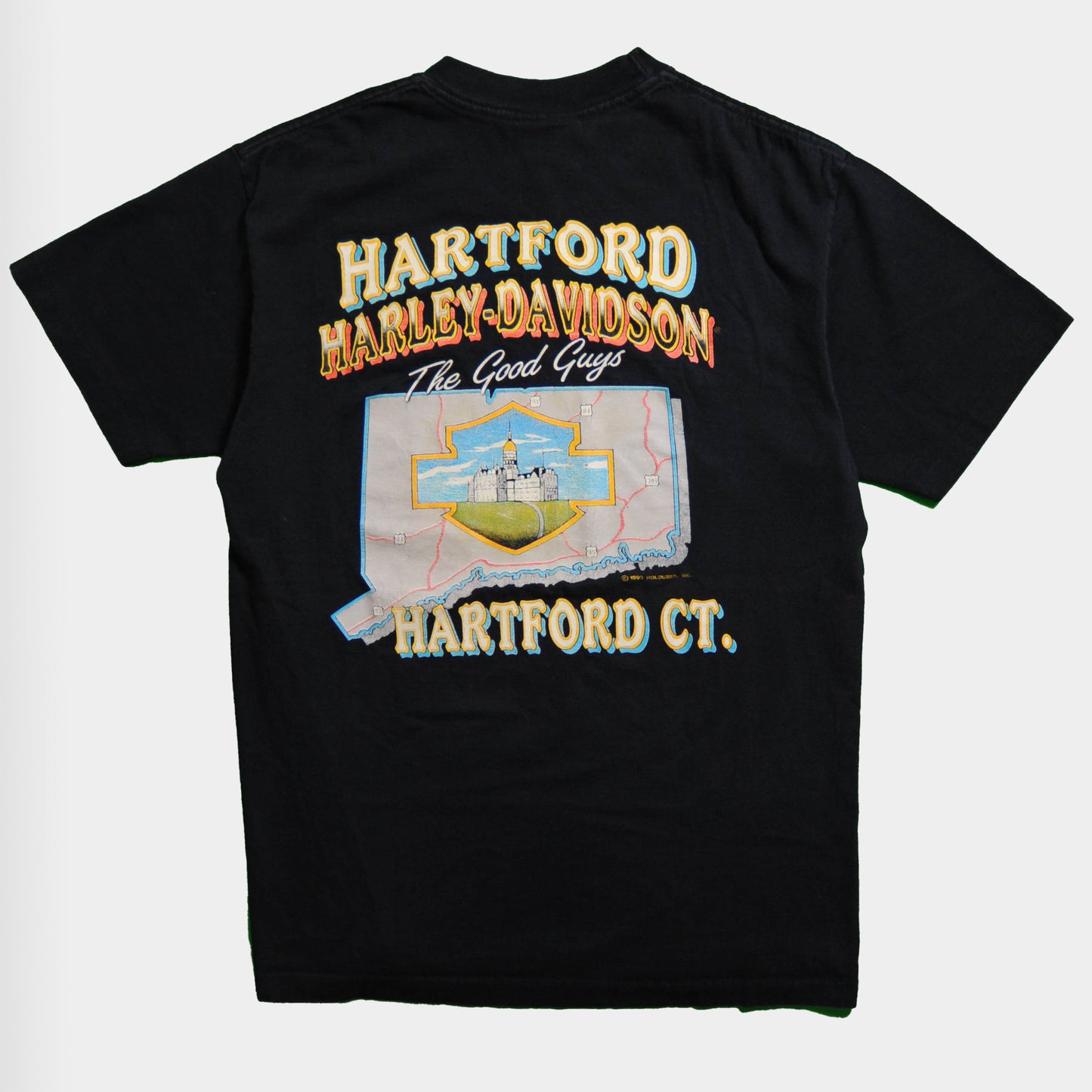 90's HARLEY-DAVIDSON HARTFORD CT.Tシャツ(M)/A3051T-S