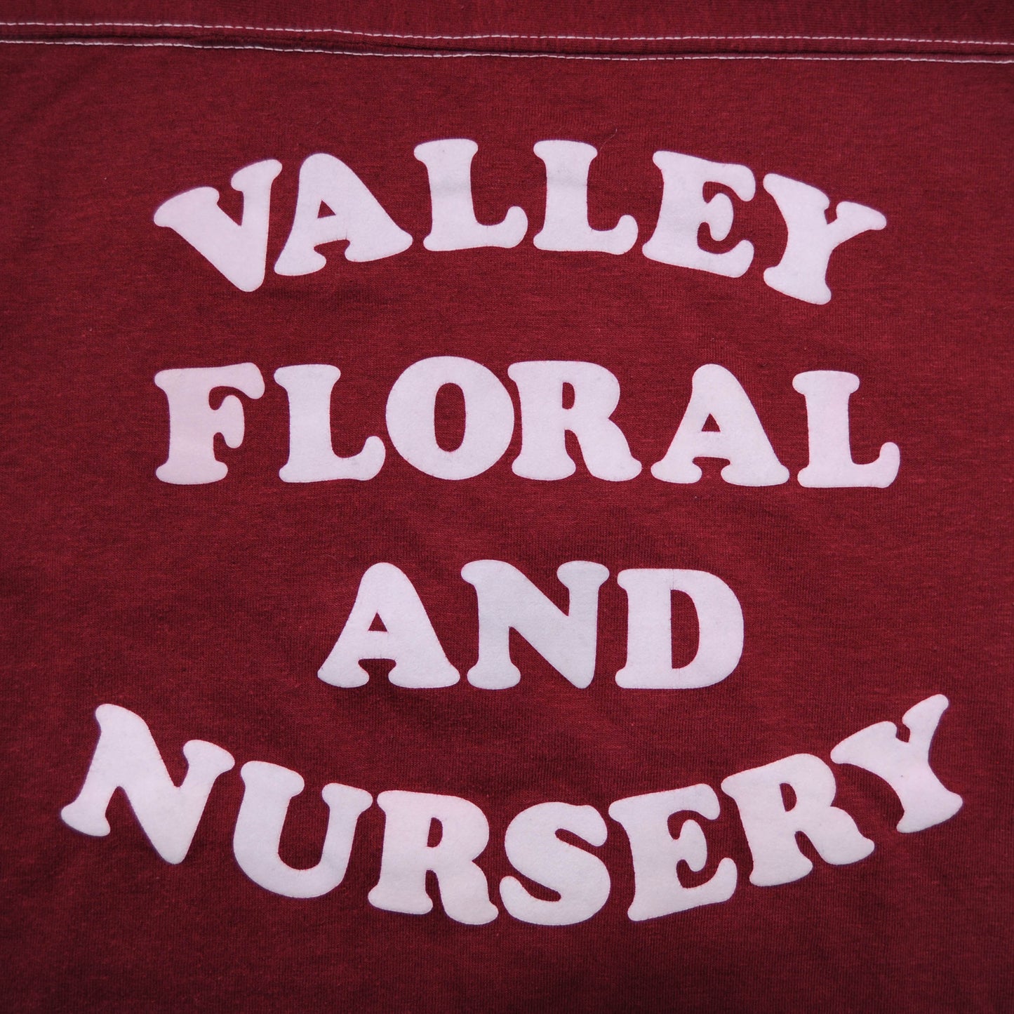 70's sportswear VALLY FLORAL AND NURSERY  フットボールTシャツ(L)/A3102T-S