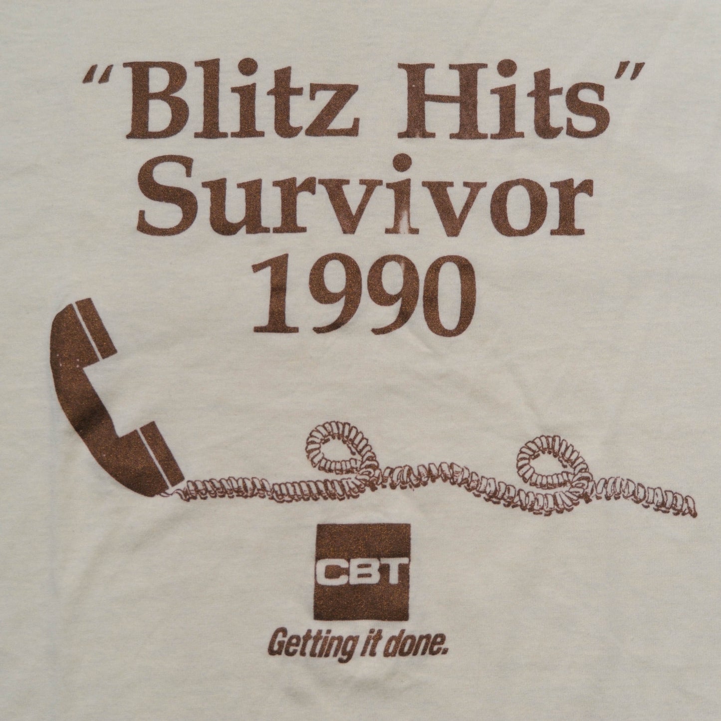90's SCREENSTAR"Blitz Hits"Survivor1990Tシャツ(L)/A2799T-S