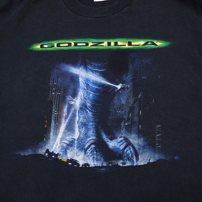 90’s GODZILLA ムービーTシャツ　黒(L)/A3582T-S