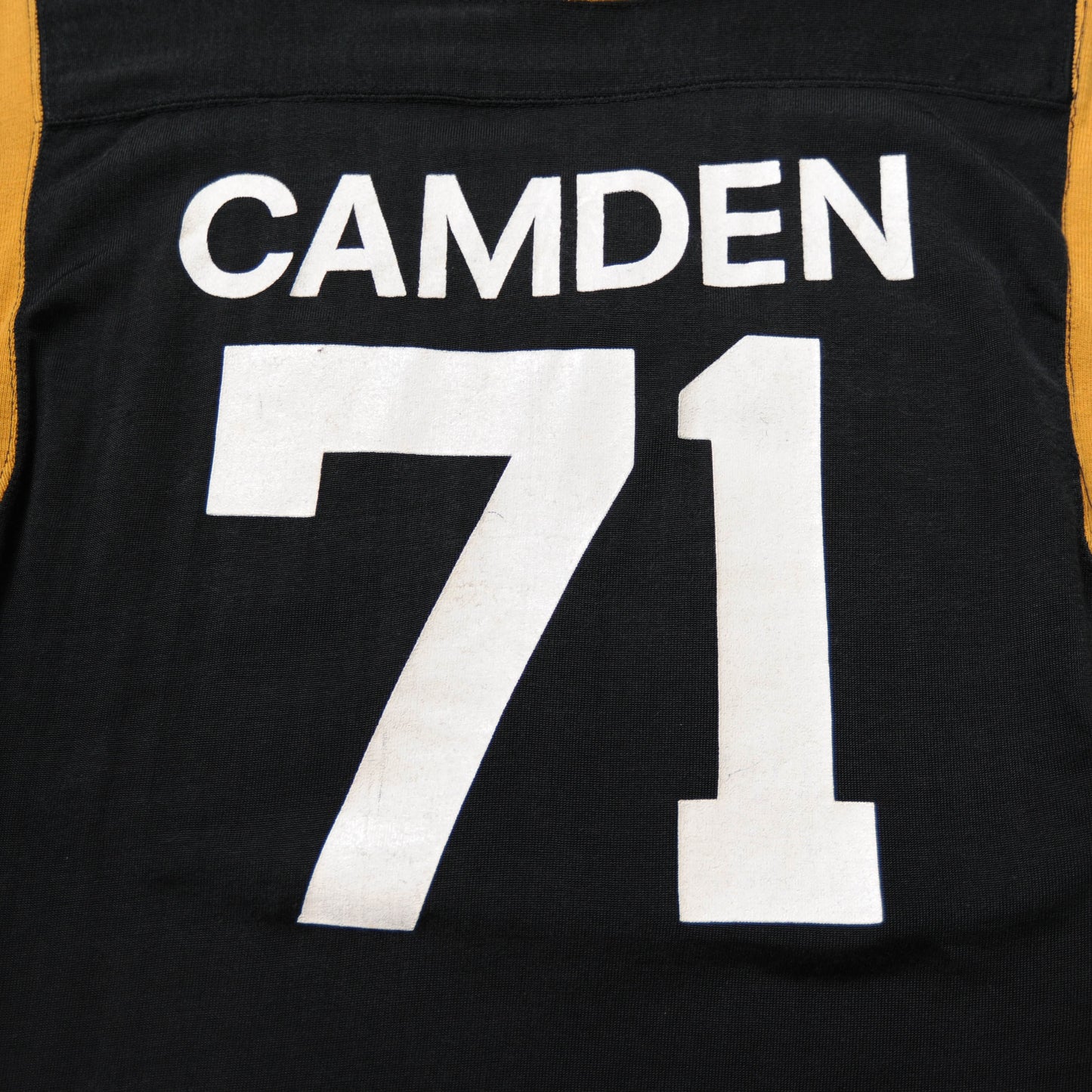 70's Champion CAMDEN 71 フットボールTシャツ黒 (40)/A0012T