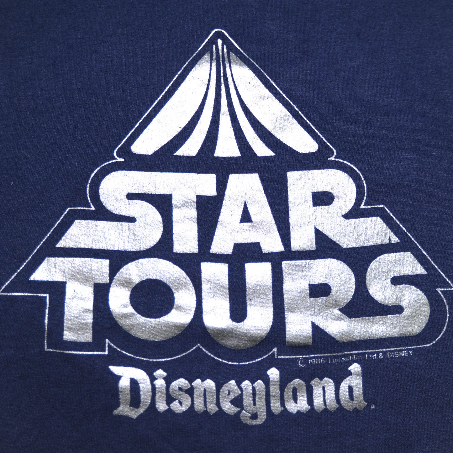 90's Disneyland STAR TOURS Tシャツ(XL)/A2756T-S