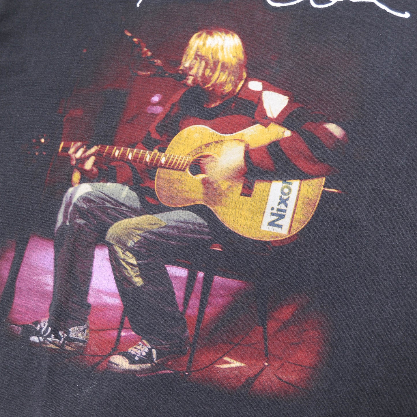 90's KURT COBAIN Live Photo Tシャツ(L)/A3046T-S