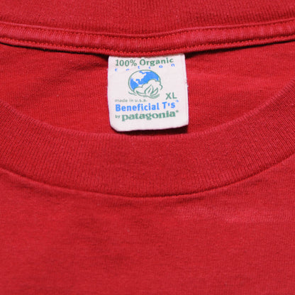 00's Patagonia Organic CottonロゴプリントL/S Tシャツ(XL)/A2379T-S