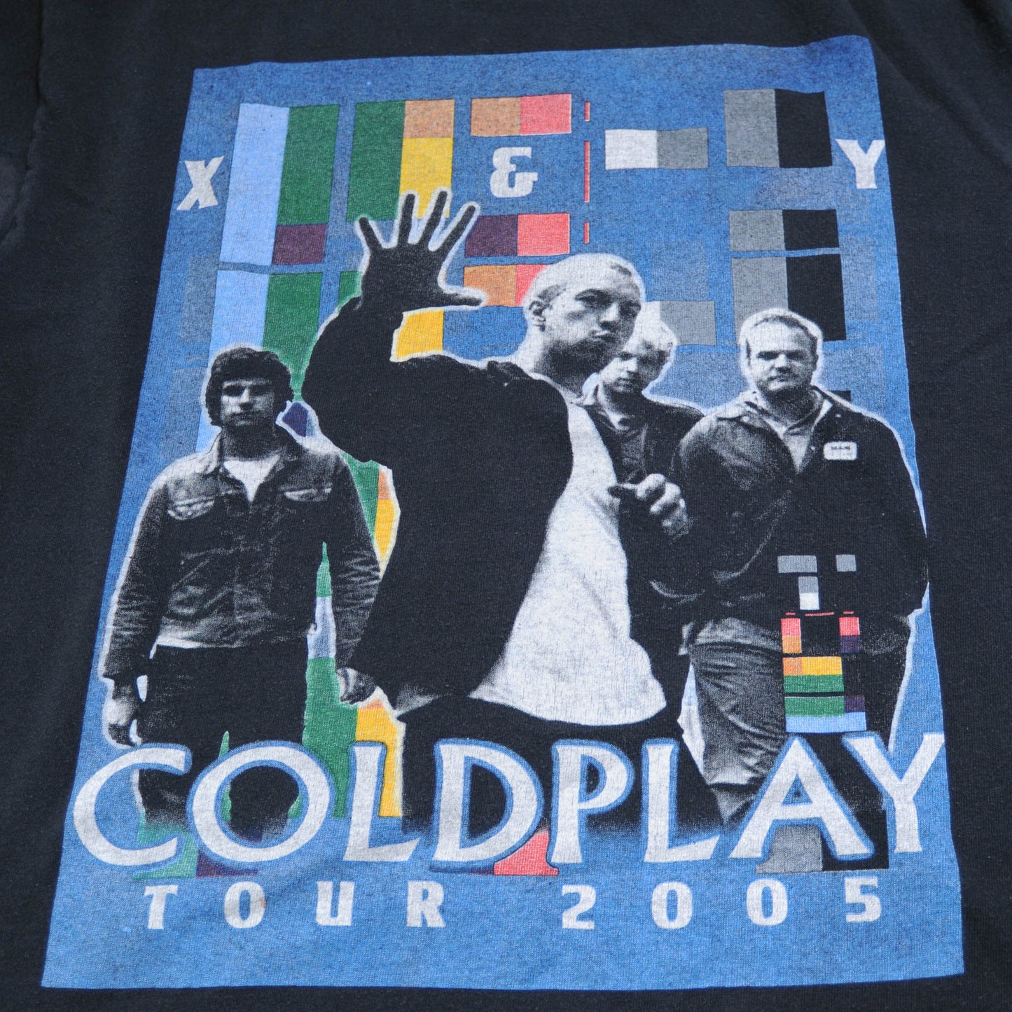 COLD PLAY 2005tour Tシャツ　黒(L)/A3588T-S