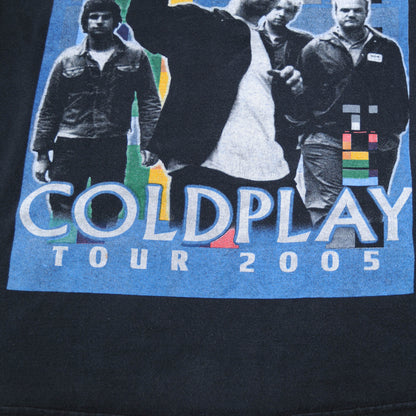 COLD PLAY 2005tour Tシャツ　黒(L)/A3588T-S