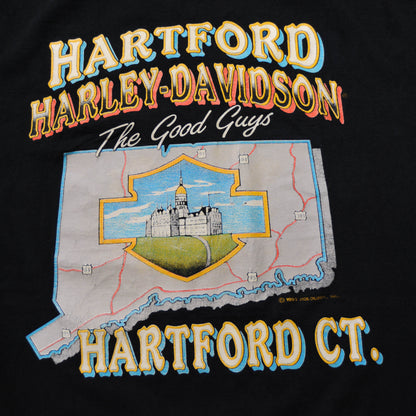 90's HARLEY-DAVIDSON HARTFORD CT.Tシャツ(M)/A3051T-S