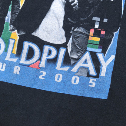 COLD PLAY 2005tour Tシャツ　黒(L)/A3588T-S