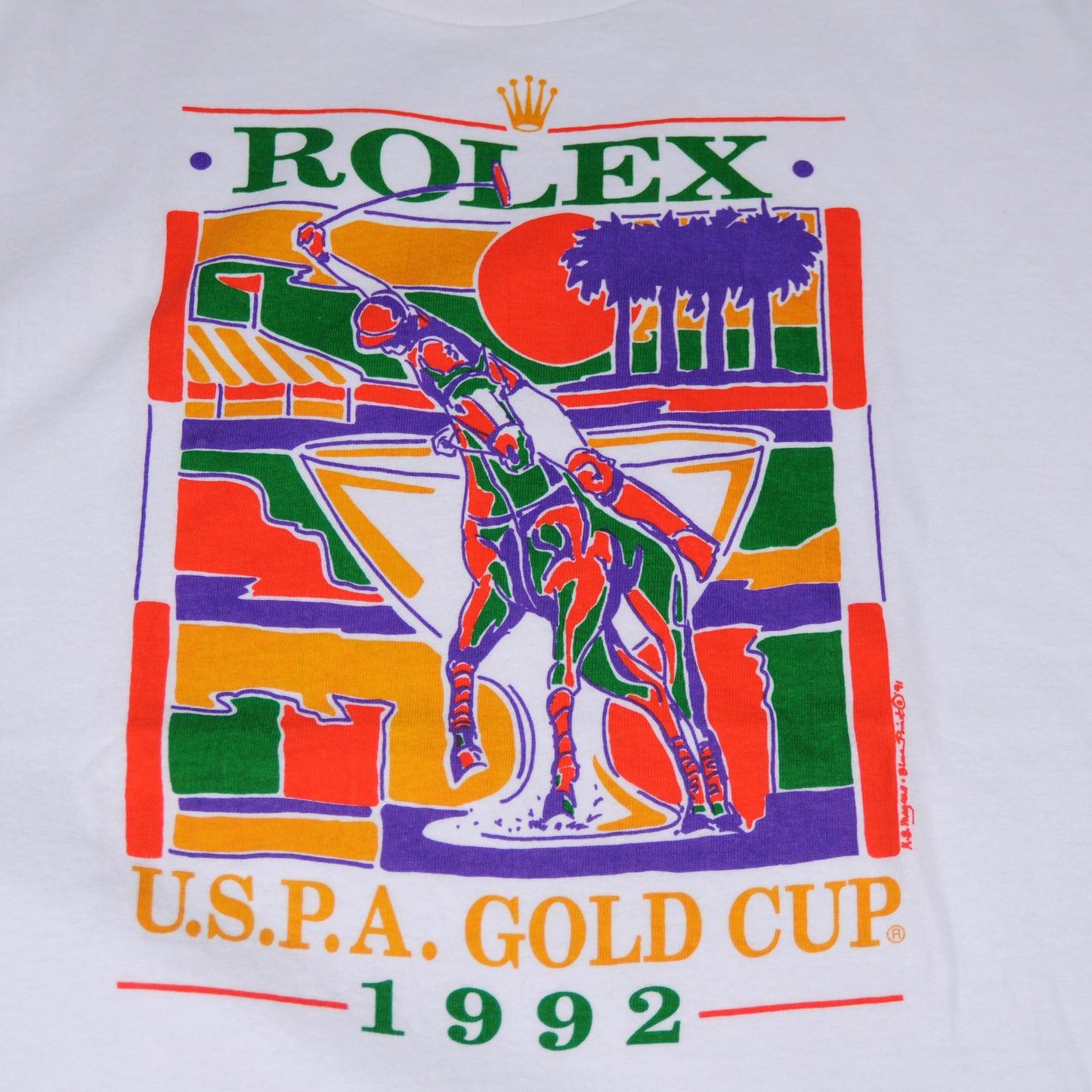 90's ROLEX U.S.P.A GOLD CUP Tシャツ(M)/A2304T