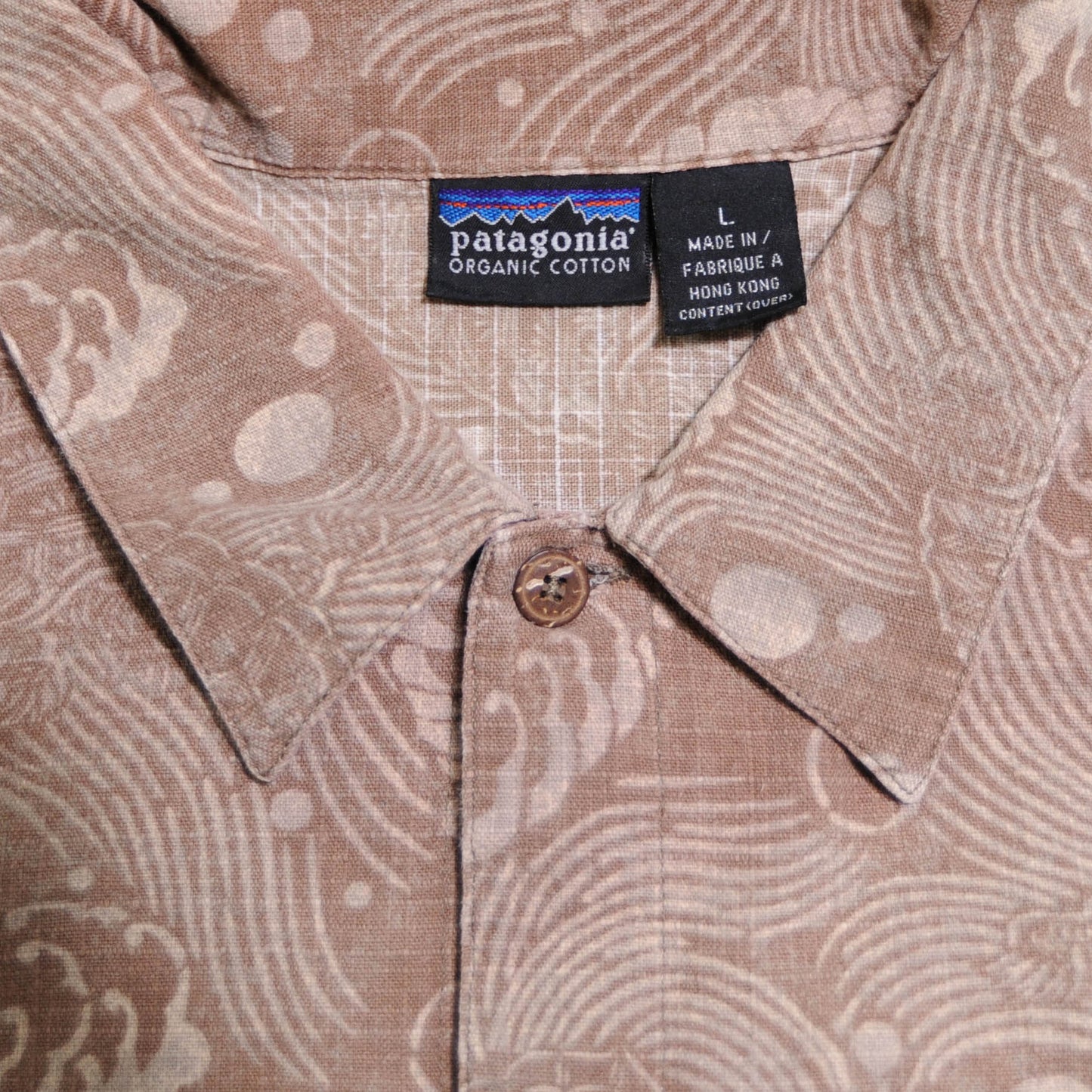 90's Patagonia ORGANIC COTTON A/Cアロハシャツ (L)/A3146SH-S