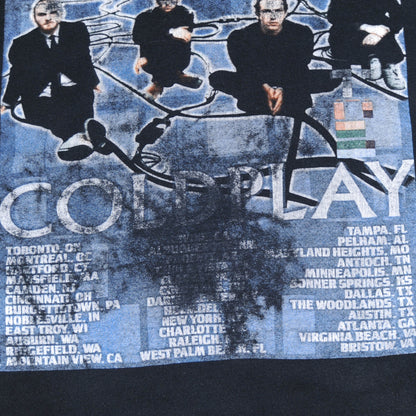 COLD PLAY 2005tour Tシャツ　黒(L)/A3588T-S