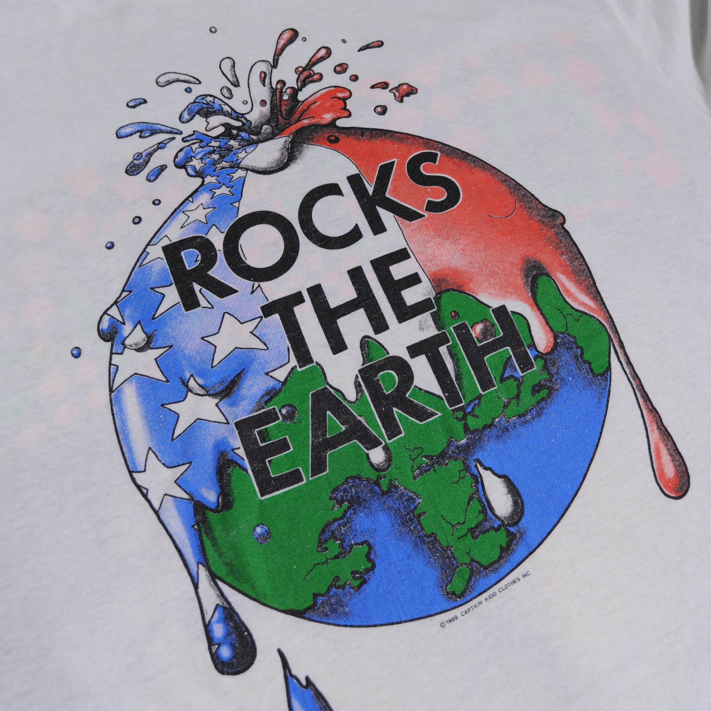 80's Bon Jovi 1989Rock the earthツアーTシャツ(XL)/A2166T-O