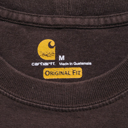 Carhartt ポケットTシャツ　Original Fit　茶(M)/A3454T-S