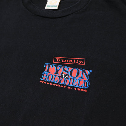 90's TYSON VS HOLYFIELD Tシャツ 黒 (XL)/A3100T-S