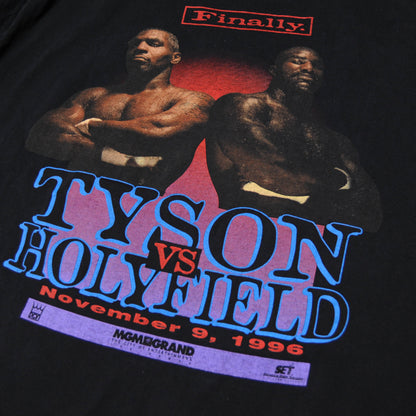 90's TYSON VS HOLYFIELD Tシャツ 黒 (XL)/A3100T-S