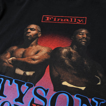 90's TYSON VS HOLYFIELD Tシャツ 黒 (XL)/A3100T-S