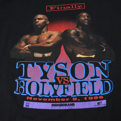 90's TYSON VS HOLYFIELD Tシャツ 黒 (XL)/A3100T-S