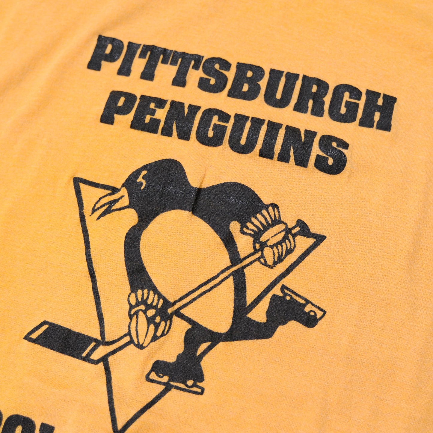 90's PITTSBURGH PENGUINS Tシャツオレンジ(XL)/A2966T-S