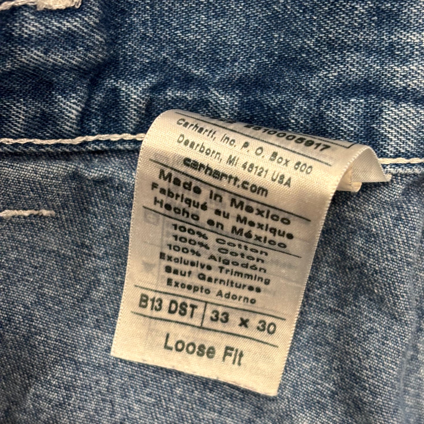 00's Carhartt カーハート ペインターパンツ 青 (33×30)/B2631P-SO