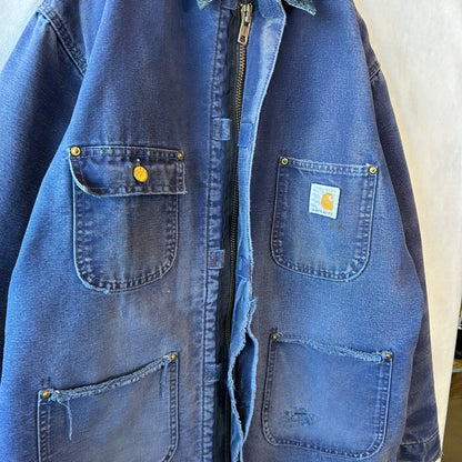 80's Carhartt カーハート 100周年 チョアコート カバーオール ネイビー/A9346J-SO