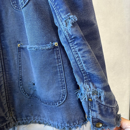 80's Carhartt カーハート 100周年 チョアコート カバーオール ネイビー/A9346J-SO