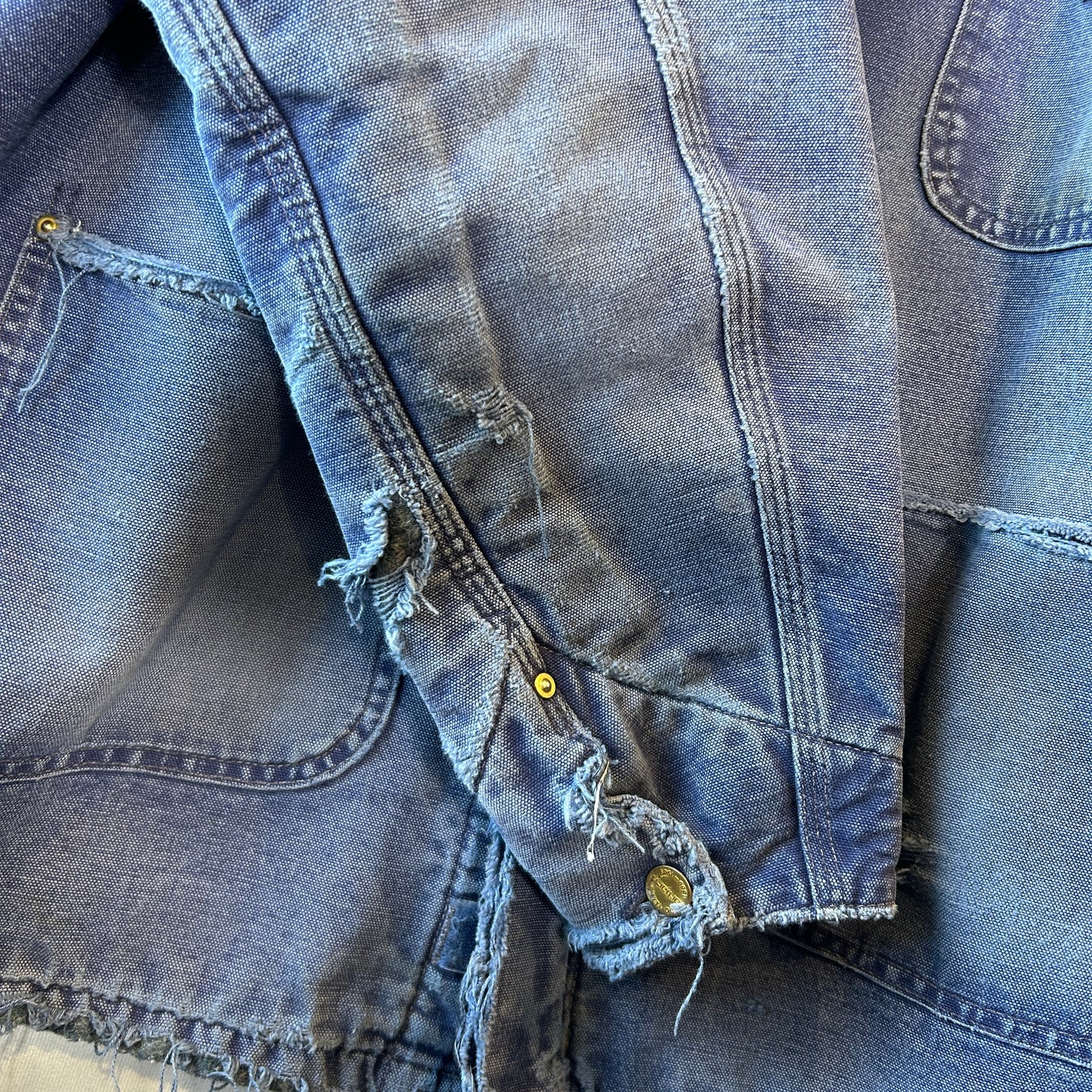 80's Carhartt カーハート 100周年 チョアコート カバーオール ネイビー/A9346J-SO